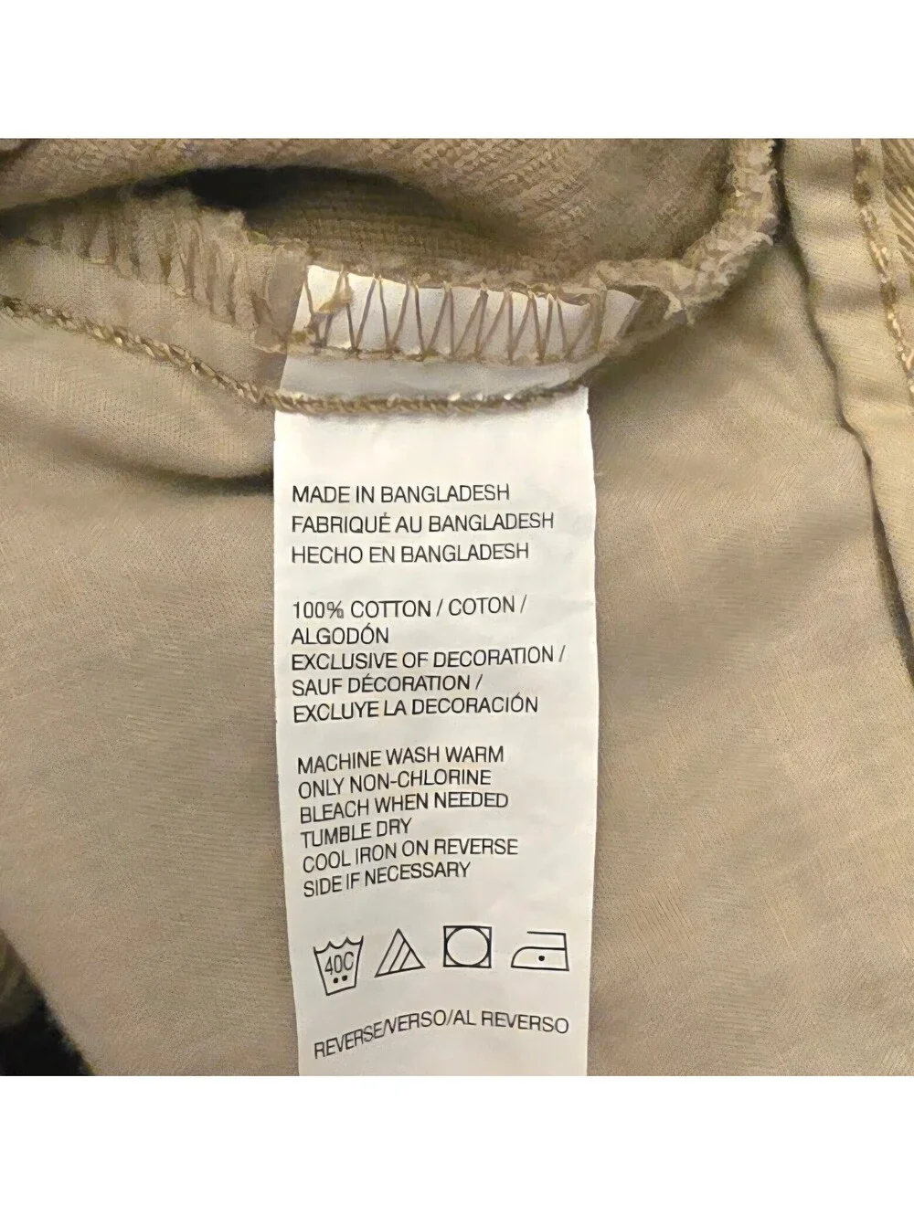 IZOD Men's Beige Corduroy Pants Size 36/34
